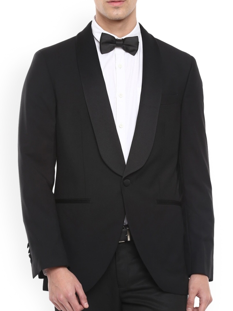 

HACKETT LONDON Men Black Tailored Fit Blazer