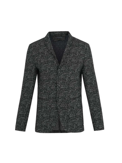 

JOHN VARVATOS Men Black Wool Tailored Jacket