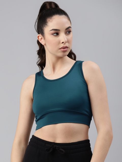 

PICOT Teal Bralette Crop Top