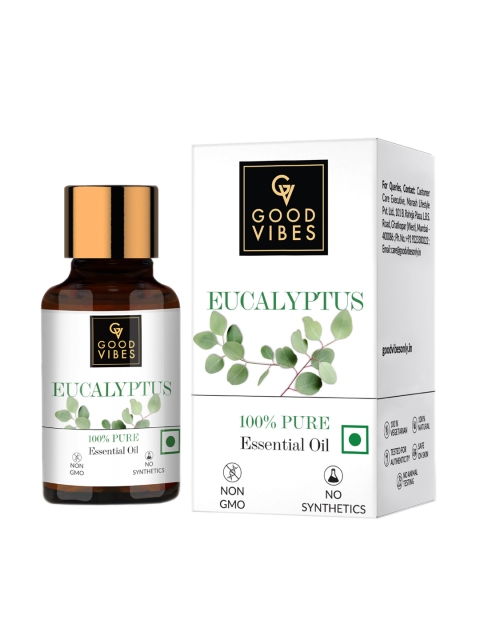 

Good Vibes 100% Pure Eucalyptus Essential Oil 10 ml, White