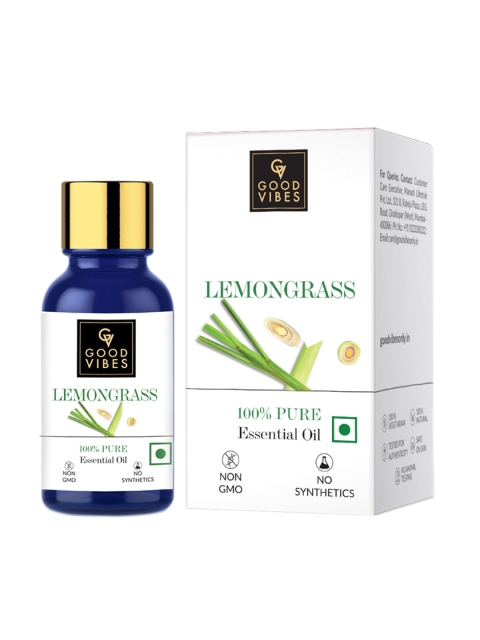 

Good Vibes 100% Pure Lemongrass Essential Oil - 10 ml, White