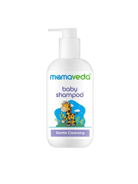 

Mamaveda Gentle Cleansing Baby Shampoo with Aloe Vera & Hydrolyzed Soy Protein 250 ml, White