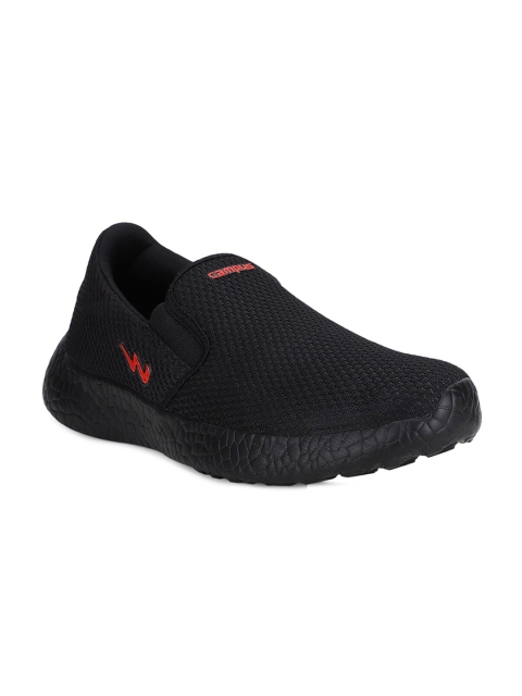 

Campus Men Black Mesh Walking Shoes