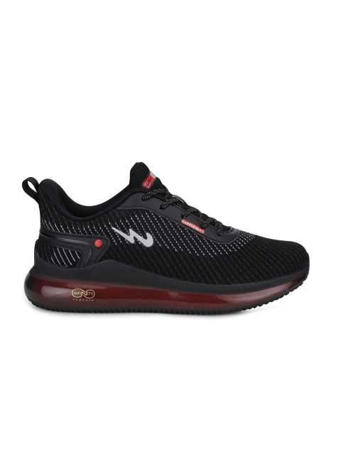 

Campus Men Black Mesh Running Shoes