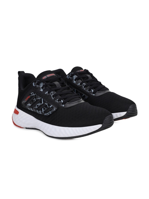 

Campus Men Black Mesh Running Shoes