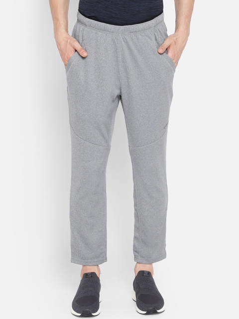 

hummel Men Grey Melange Solid Track Pants