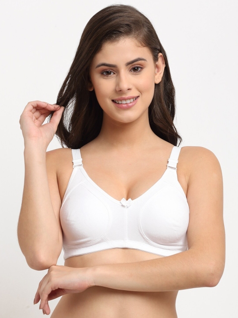 

Friskers White Premium Cotton Bra Lightly Padded