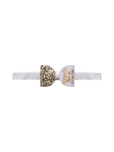 

Aye Candy Girls Gold-Toned & White Embellished Chill Wrap Headband