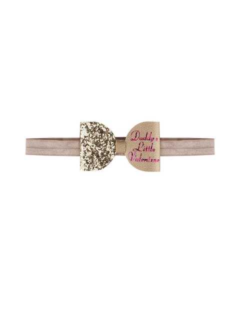 

Aye Candy Girls Gold-Toned Daddy's Little Valentine Chill Wrap Headband