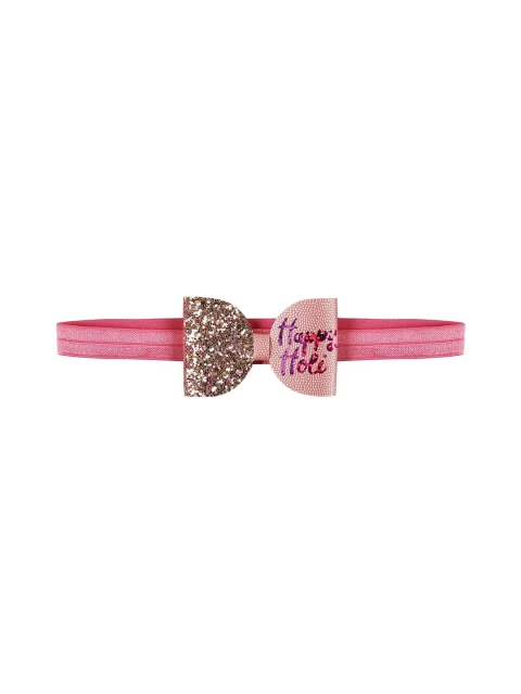 

Aye Candy Girls Pink Embellished Happy Holi Chill Wrap Headband