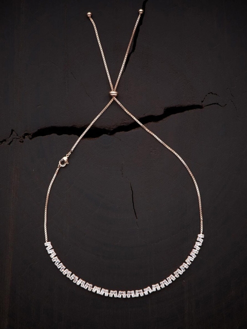 

Kushal's Fashion Jewellery Rose Gold-Plated Necklace