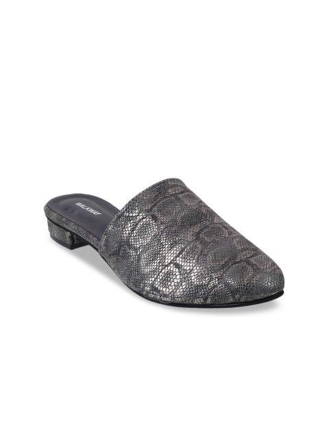 

WALKWAY by Metro Women Grey Printed Mules Flats