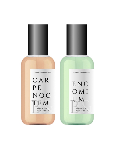 

B&F Set of Carpe Noctem & Encomium Parfum Doux Body Spray - 200 ml Each, Peach