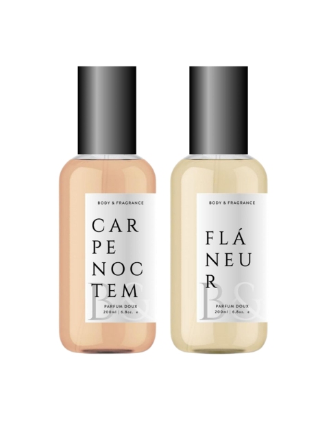 

B&F Set of Carpe Noctem & Flaneur Parfum Doux Body Spray - 200 ml Each, Peach