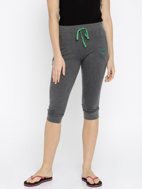

Red Rose Charcoal Grey Capris