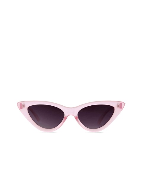 

Awestuffs Unisex Black Lens & Pink Cateye Sunglasses with UV Protected Lens CEPSASIM0321A