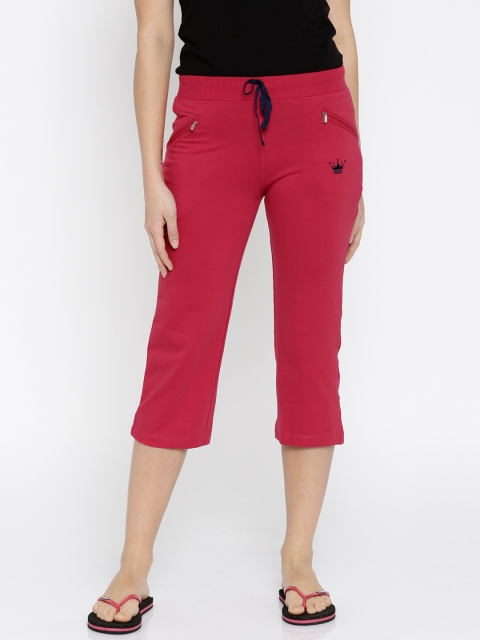 

Red Rose Women Pink Solid Regular Fit Capris