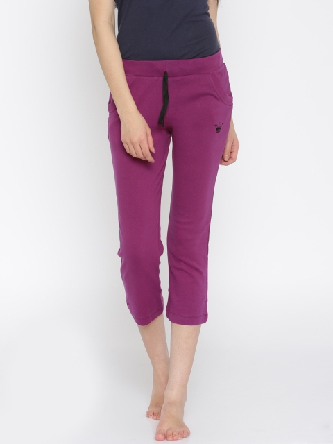 

Red Rose Purple Capris