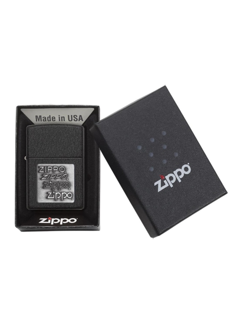 

Zippo Black & Silver Zippo Logo Pocket Lighter