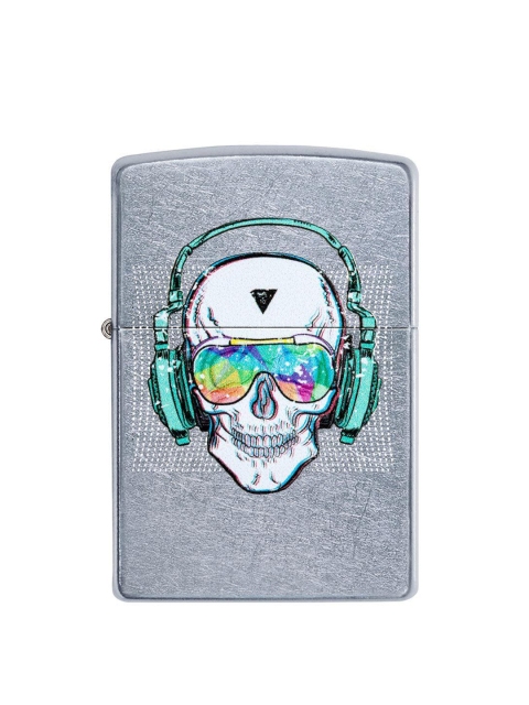 

Zippo Black Skull Headphone Design Pocket Lighter