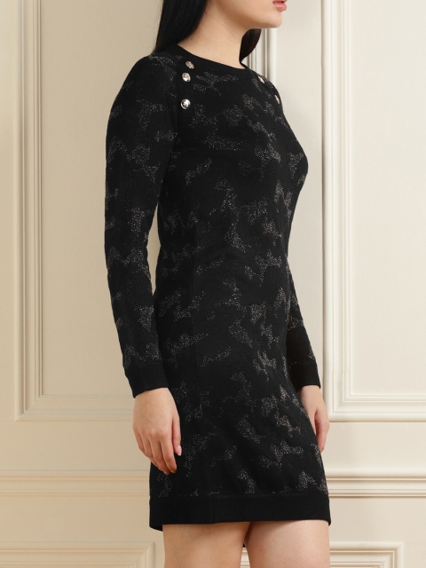 

LIU JO Black & Silver Bodycon Dress