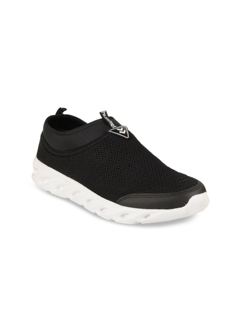 

hummel Unisex Black Woven Design Sneakers