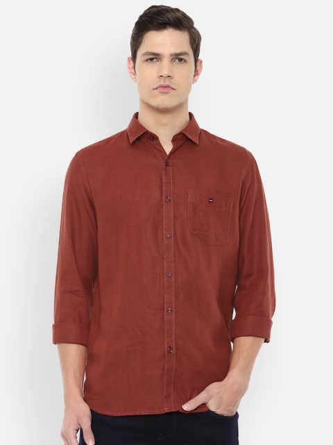 

Louis Philippe Sport Men Maroon Slim Fit Pure Cotton Casual Shirt