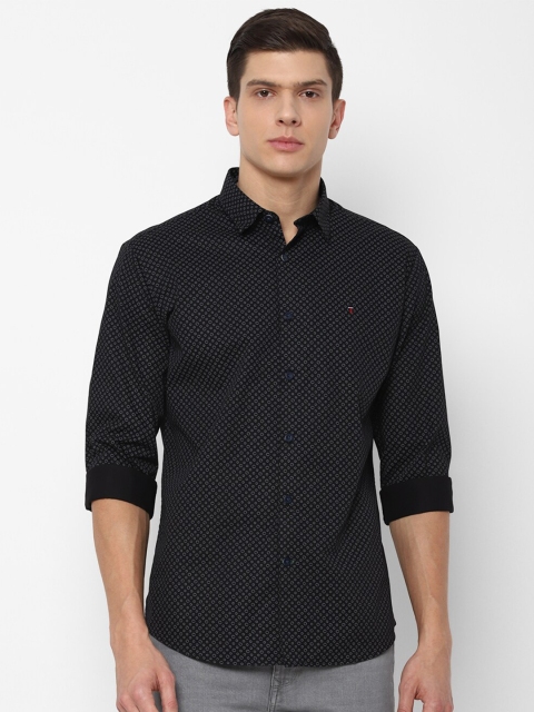 

Louis Philippe Sport Men Black Slim Fit Printed Pure Cotton Casual Shirt