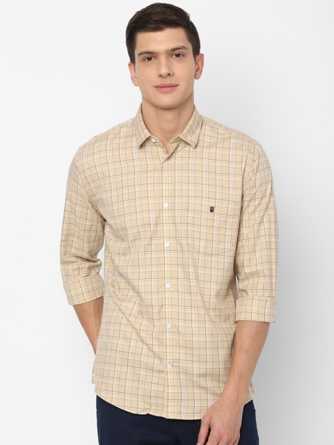 

Louis Philippe Sport Men Beige Slim Fit Checked Cotton Casual Shirt