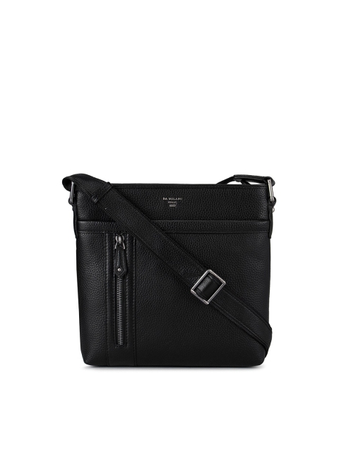 

Da Milano Men Black Messenger Bag