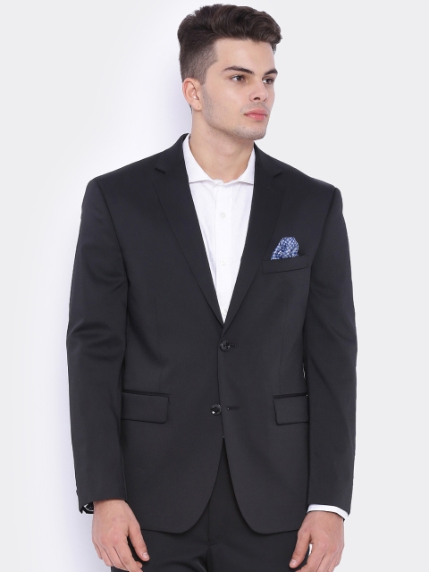 

SUITLTD Black Single-Breasted Regular Fit Formal Blazer