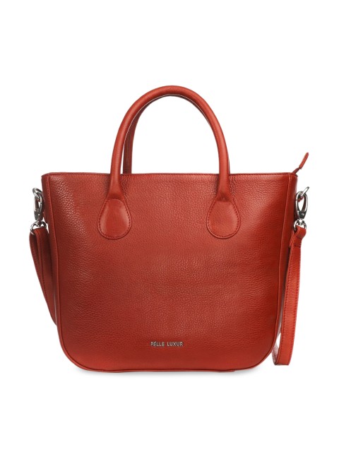

PELLE LUXUR Brown Leather Shopper Tote Bag