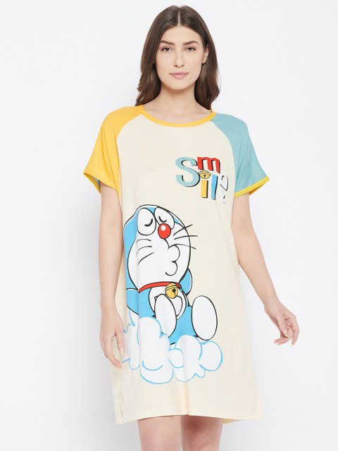 

Camey Yellow Printed Nightdress