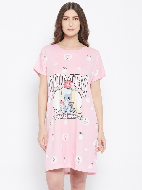 

Camey Pink Printed Nightdress