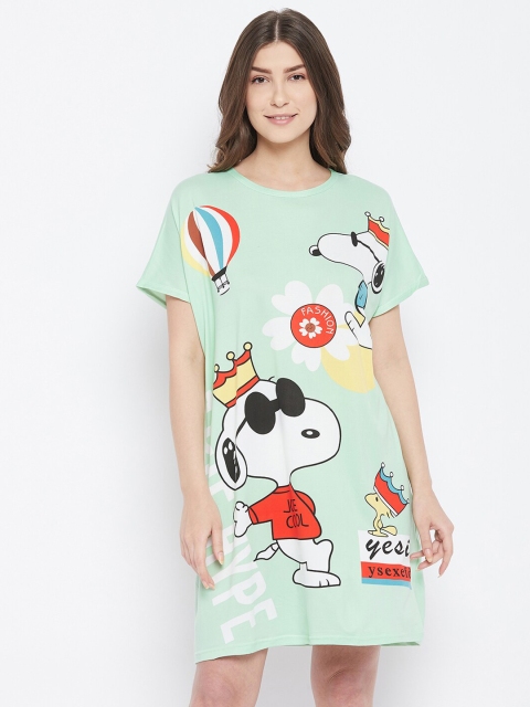 

Camey Green Printed Nightdress