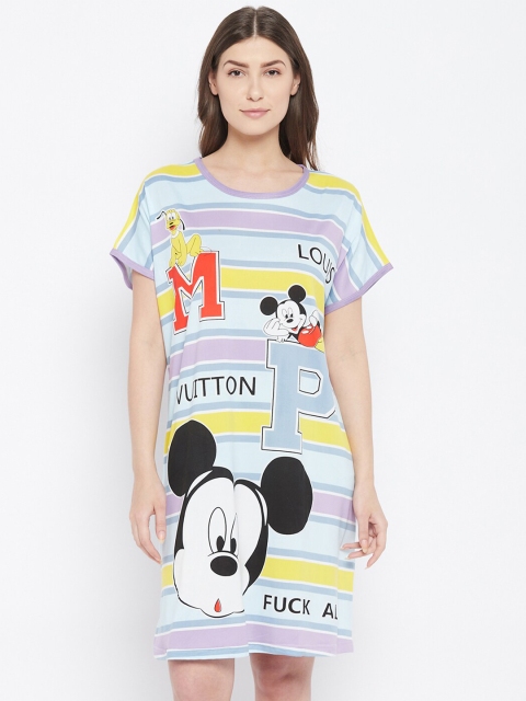 

Camey Purple & Yellow Printed Nightdress