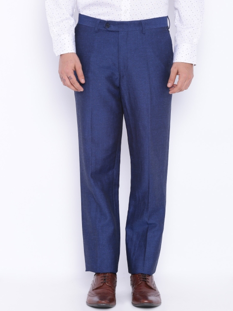 

SUITLTD Blue Slim Fit Formal Trousers