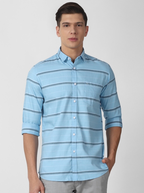 

Van Heusen Sport Men Blue Slim Fit Horizontal Stripes Striped Casual Shirt
