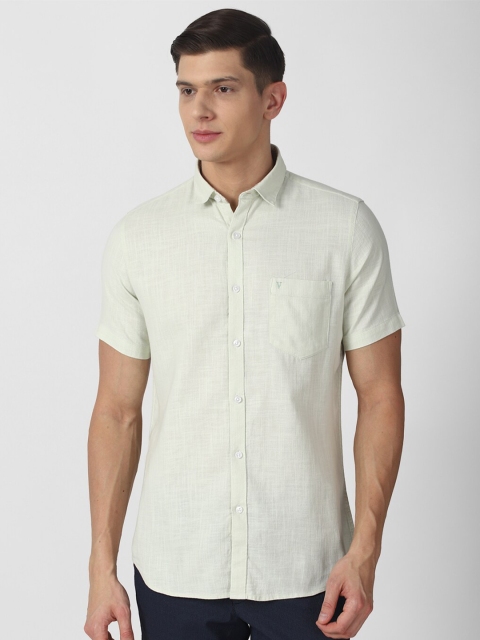 

Van Heusen Sport Men Grey Solid Slim Fit Cotton Casual Shirt