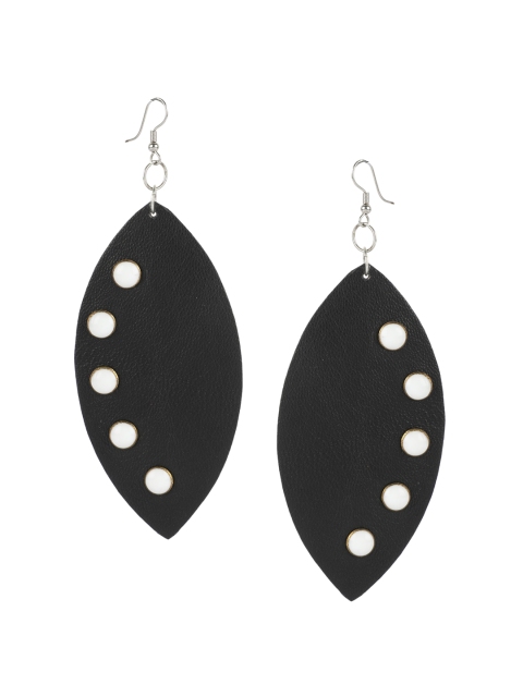 

AADY AUSTIN Black Contemporary Drop Earrings