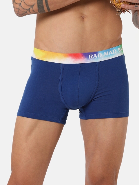

RAD.MAD.BAD Men Blue Solid Short Trunk 8906142150370