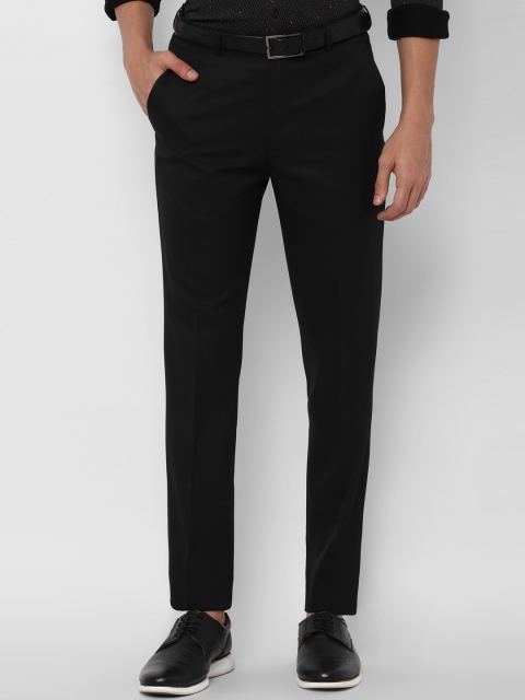 

Allen Solly Men Black Solid Slim Fit Formal Trousers