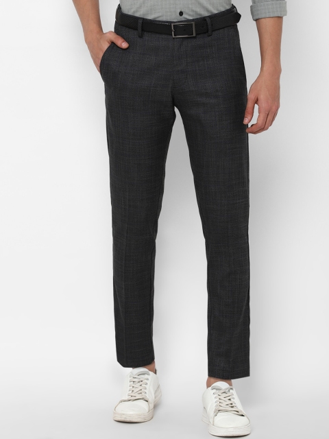 

Allen Solly Men Black Slim Fit Trousers