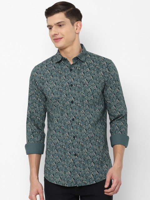 

Allen Solly Men Green Slim Fit Printed Casual Shirt