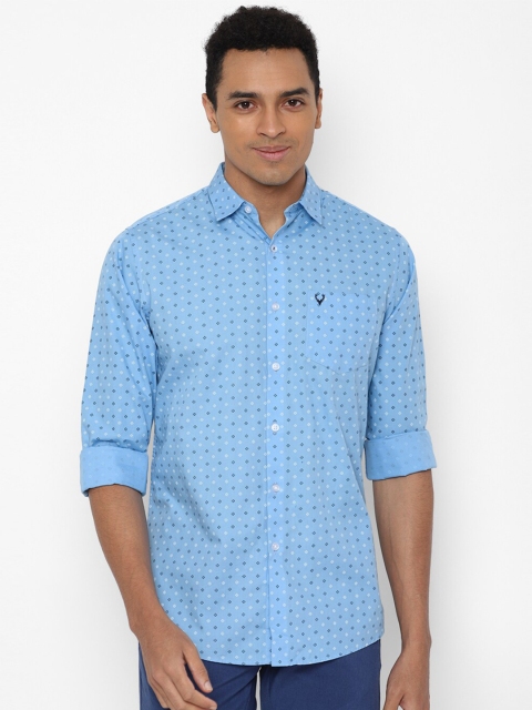 

Allen Solly Men Blue Slim Fit Printed Casual Shirt