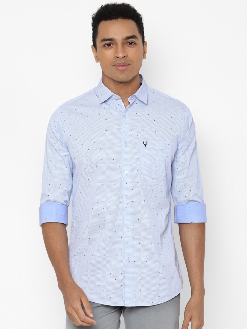 

Allen Solly Men Blue Slim Fit Printed Casual Shirt