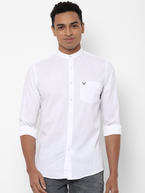 

Allen Solly Men White Slim Fit Cotton Casual Shirt