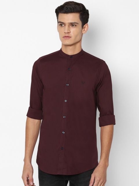 

Allen Solly Men Maroon Slim Fit Casual Shirt