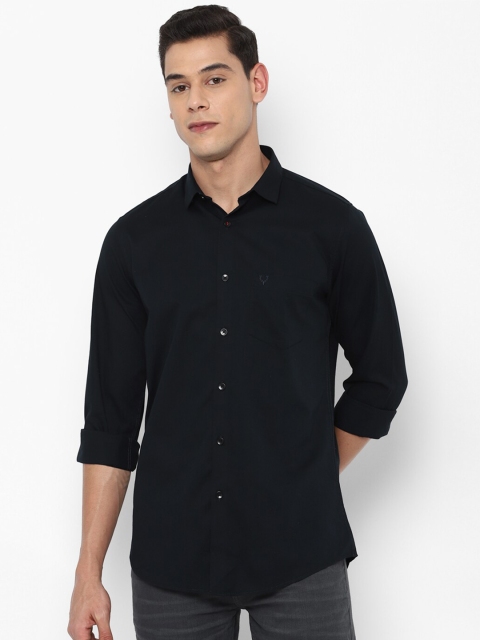 

Allen Solly Men Black Slim Fit Pure Cotton Casual Shirt