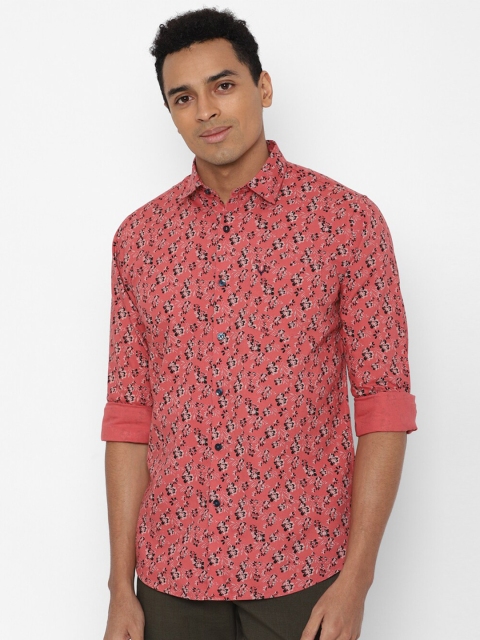 

Allen Solly Men Coral Slim Fit Floral Printed Casual Cotton Shirt